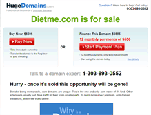 Tablet Screenshot of dietme.com